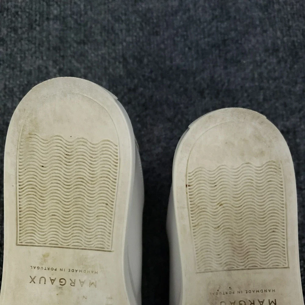Margaux The Sneaker Women's EU 39.5 / US 9.5 White‎ Calf Leather Handmade Shoes - Picture 9 of 16